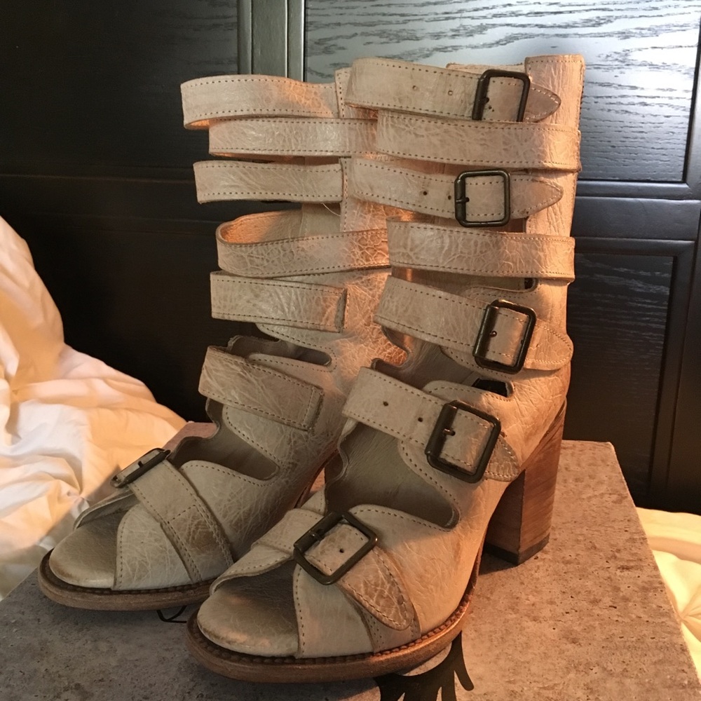 Freebird by Steven Bond Bootie Sandal Taupe 8